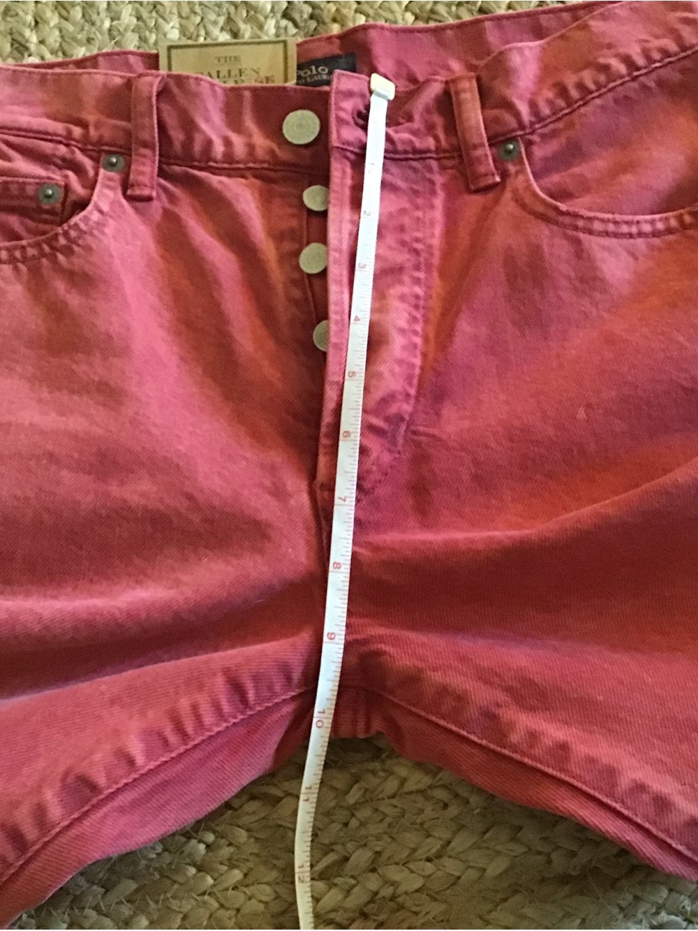 Polo Ralph Lauren The Callen High Rise Slim  27R Jeans NWT Stonewashed Red - Picture 11 of 14